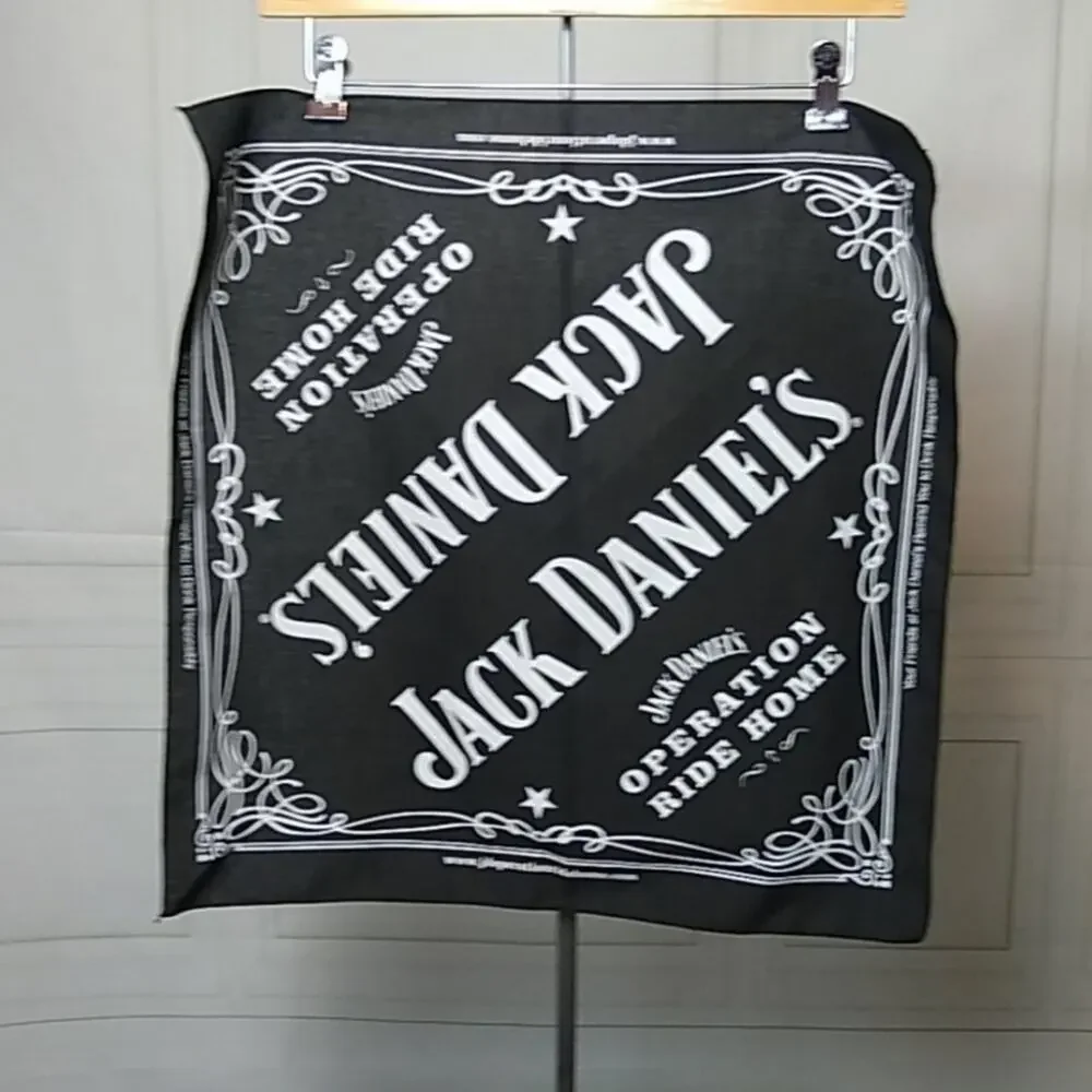 Jack Daniels Bandana Operation Ride Home Black and White One Size